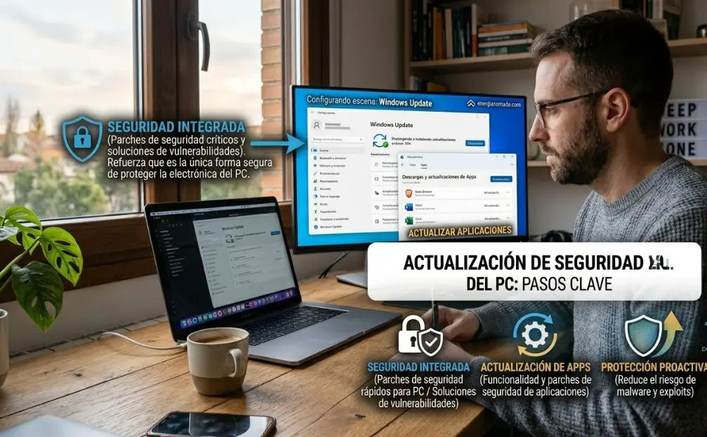 El Botón que te Salva la Vida: Por qué debes Actualizar Windows y tus Apps (y cómo hacerlo fácil)