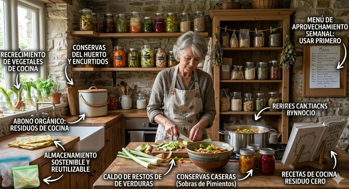 Cocina de Aprovechamiento: Deja de Tirar Dinero a la Basura con tu Comida