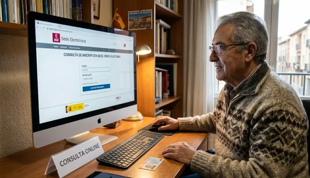 Consulta del censo electoral online en la web del INE