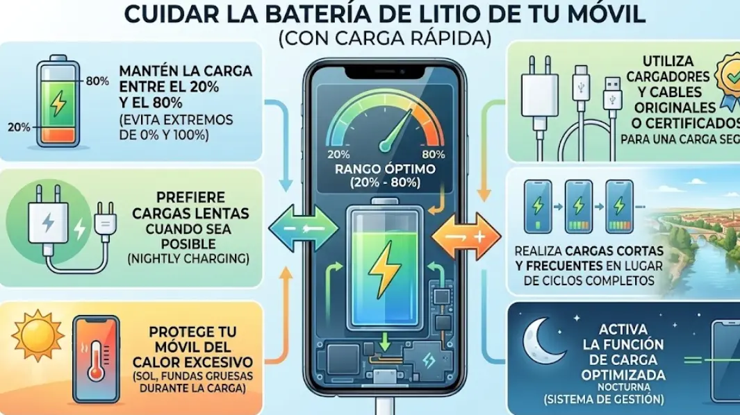 Batería Infinita: Cómo Cuidar tu Batería de Litio y la Verdad sobre la Carga Rápida