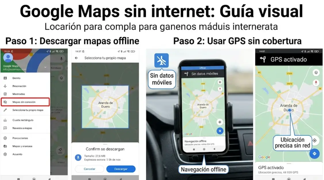 Google Maps sin Internet: cómo usarlo offline + trucos que nadie conoce (2026)