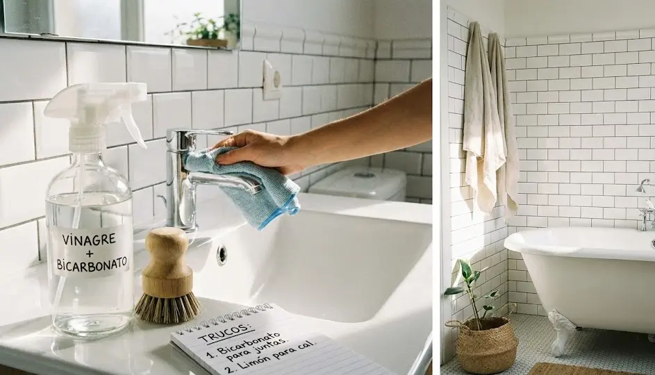 Limpieza de Baños a Fondo: Elimina Cal y Moho sin Frotar durante Horas