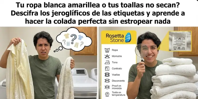 Domina tu Lavadora: Símbolos de Lavado, Blanqueamiento y la Verdad sobre el Suavizante