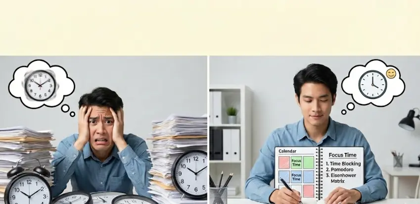 Domina tu Tiempo: Guía Definitiva de Pomodoro, GTD y Time Blocking