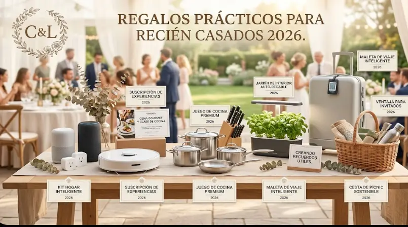 25 Regalos Prácticos y Bonitos para Recién Casados 2026 (Guía Definitiva)