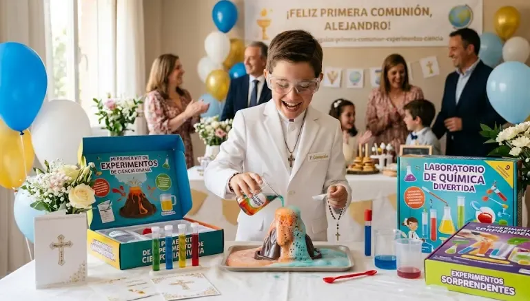 Kits de experimentos científicos para niños, regalo educativo de comunión