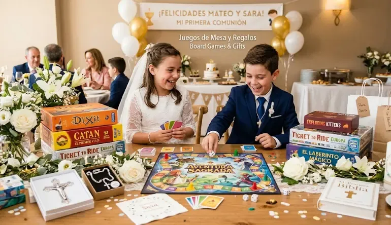 Juegos de mesa estratégicos como regalo de comunión para toda la familia